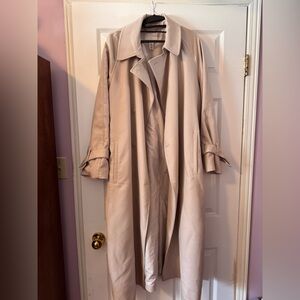 H&M Light Beige Long Trench Coat